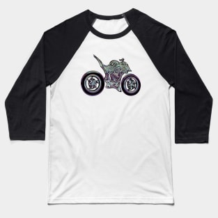 Chrome  Hyper Naked Motorcycle Baseball T-Shirt